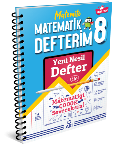 Arı - 8. Sınıf Matemito Matematik Defterim ( E 2023 )