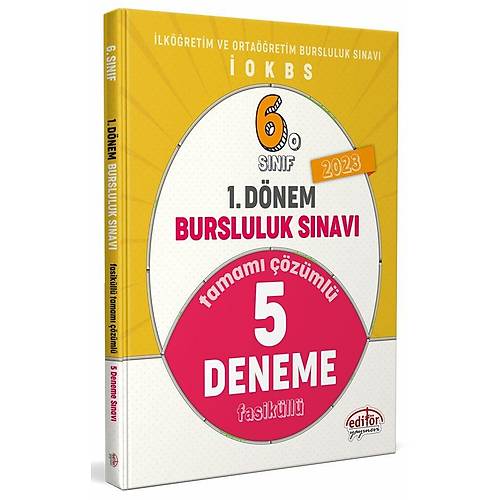 Editör - 6. Sınıf 1.Dönem Bursluluk Çözümlü 5 Deneme