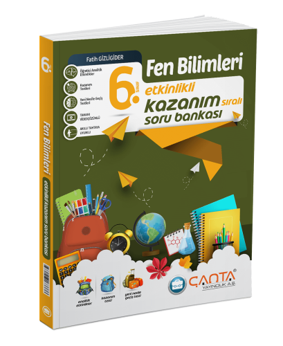 Çanta - 6.Sınıf Kazanım Fen Bilimleri Soru Bankası