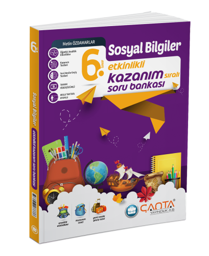 Çanta - 6.Sınıf Kazanım Sosyal Bilgiler Soru Bankası