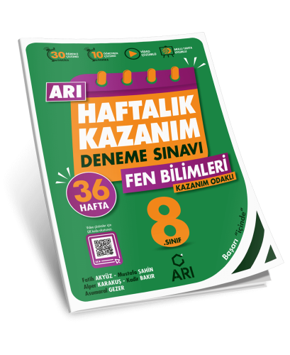 Arı - 8. Sınıf Fen Bilimleri Arı Haftalık Kazanım Denemesi