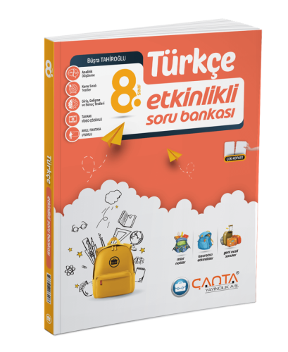 Çanta - 8.Sınıf Etkinlikli Kazanım Türkçe Soru Bankası