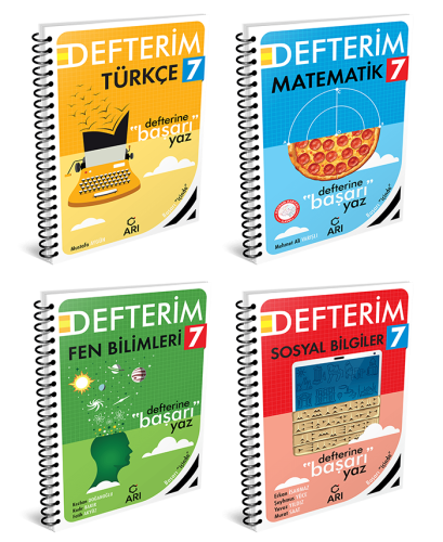 7. Sınıf Arı Yayıncılık Defterim Serisi Seti (4 Kitap)