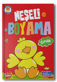 Neşeli Boyama Çiftlik-Yeşil Kitap (3-4 Yaş)